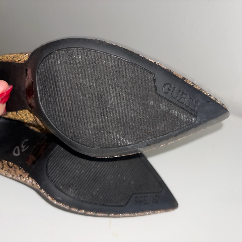 GUESS Women's Rhinestone Patterned Heels - Picture 4 of 4